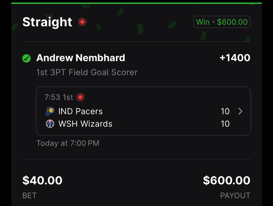 Hall of Fame betting receipt