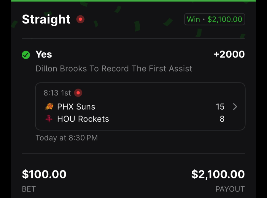 Hall of Fame betting receipt