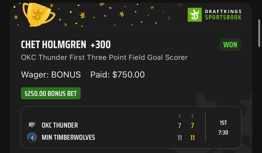 Hall of Fame betting receipt