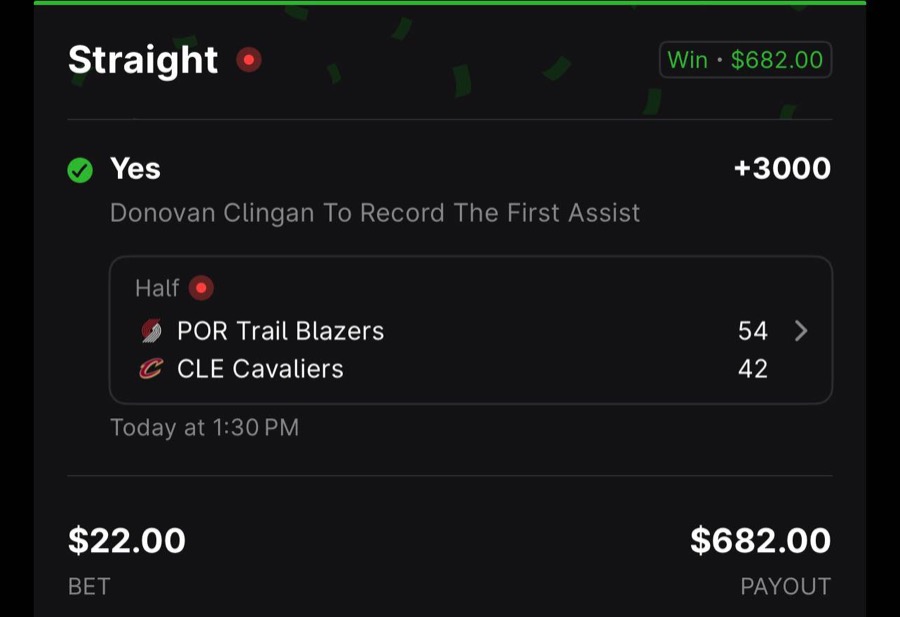 Hall of Fame betting receipt