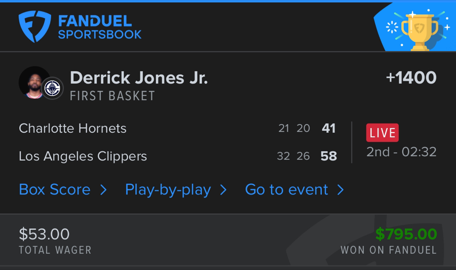 Hall of Fame betting receipt