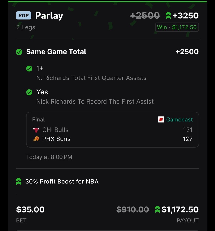 Hall of Fame betting receipt