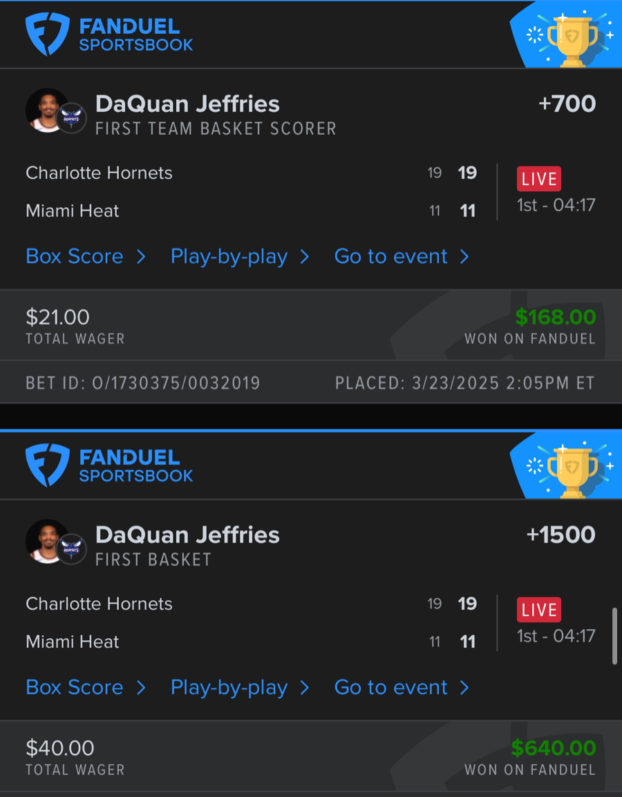 Hall of Fame betting receipt