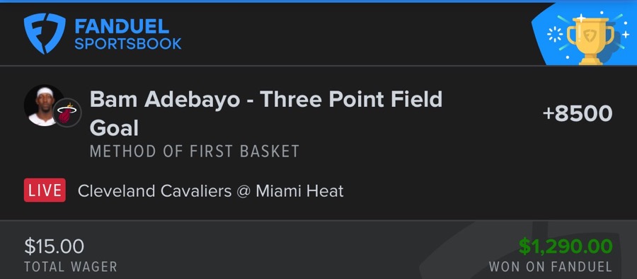 Hall of Fame betting receipt