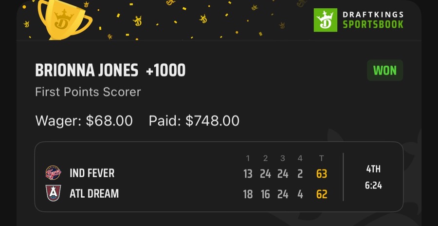 Hall of Fame betting receipt