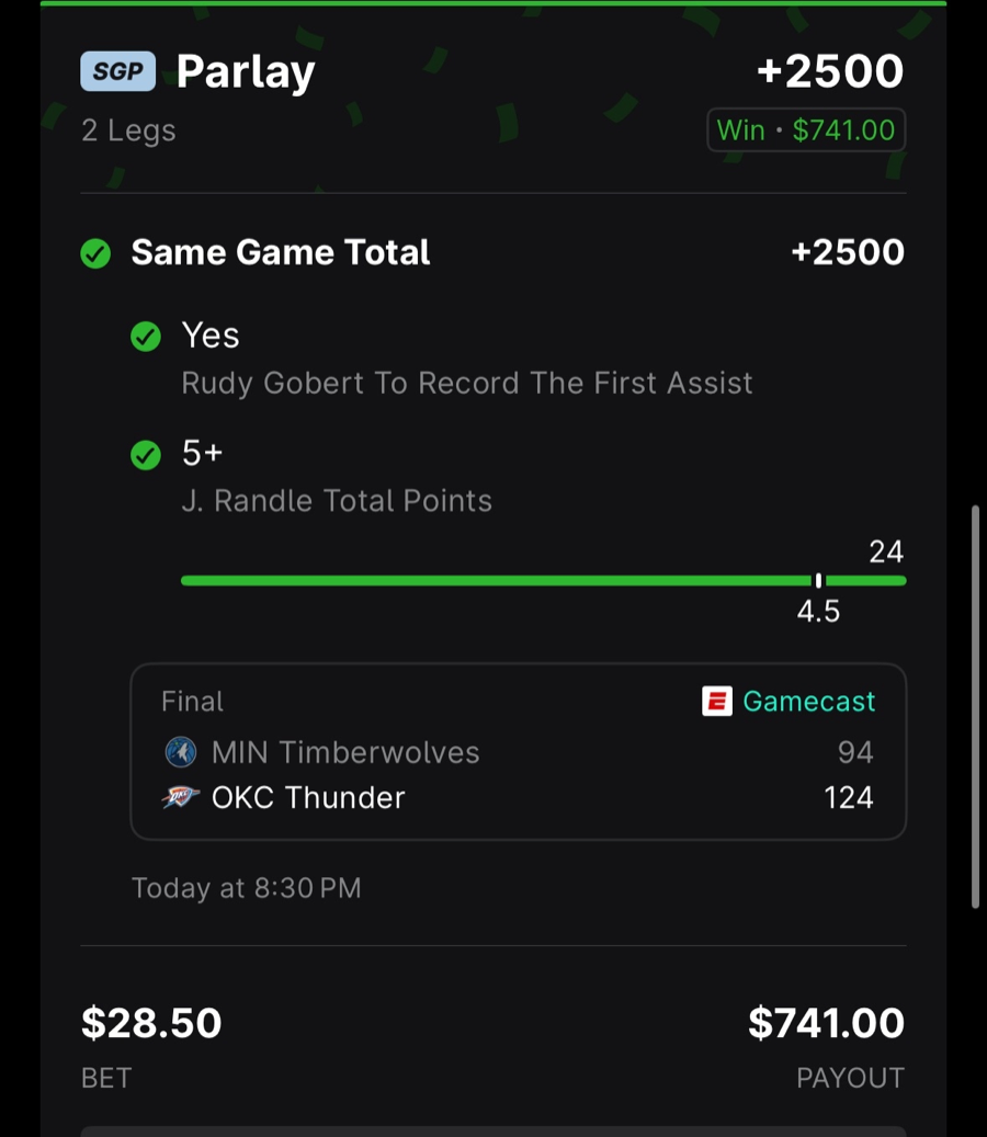 Hall of Fame betting receipt