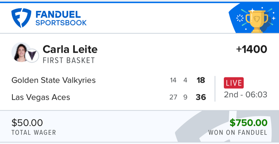 Hall of Fame betting receipt