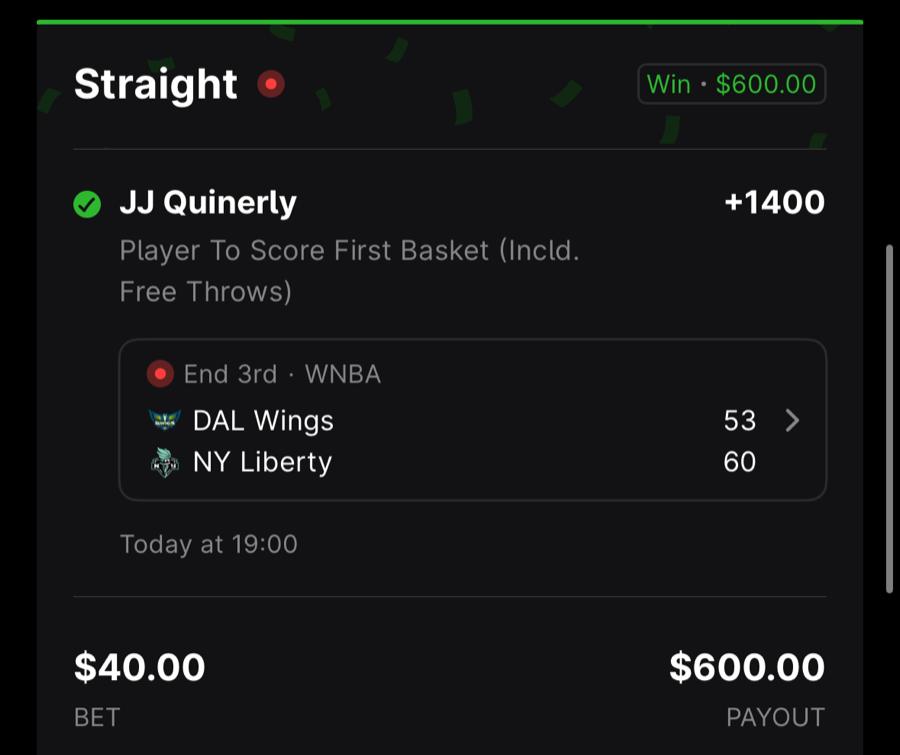 Hall of Fame betting receipt