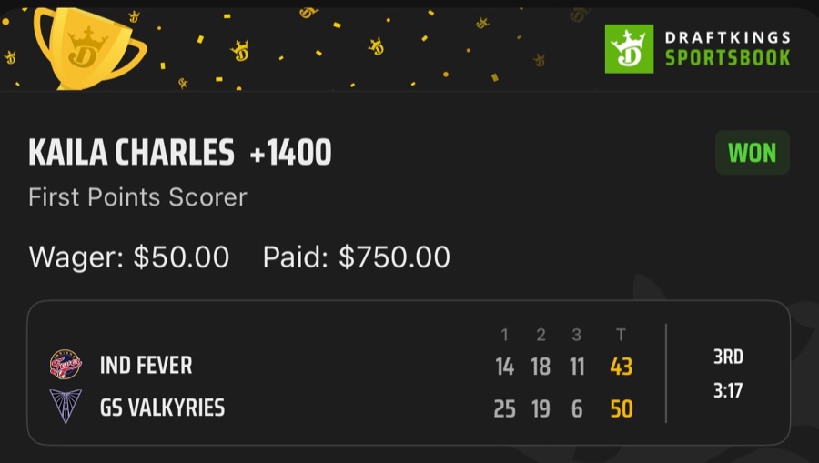 Hall of Fame betting receipt