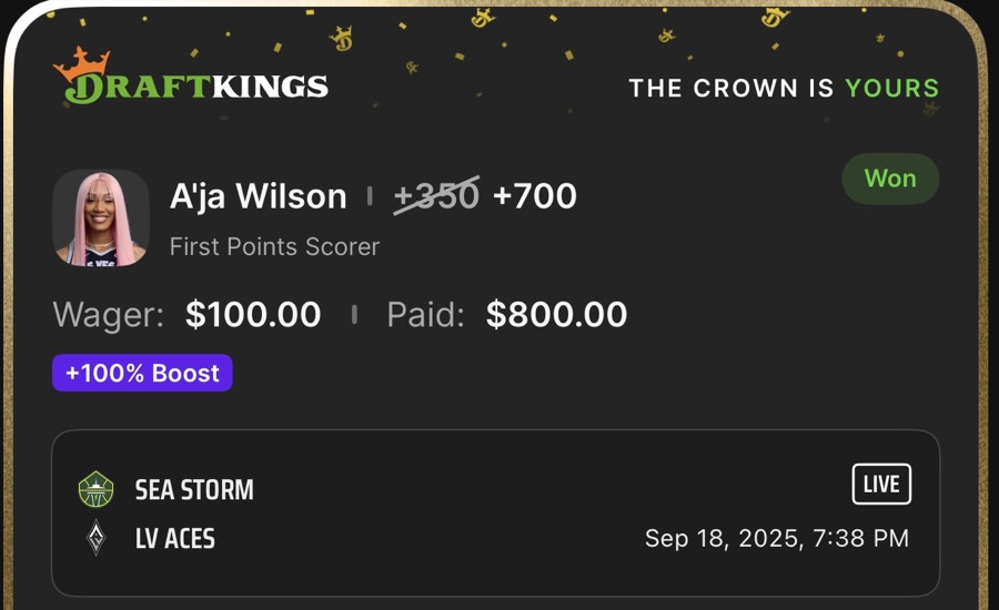 Hall of Fame betting receipt