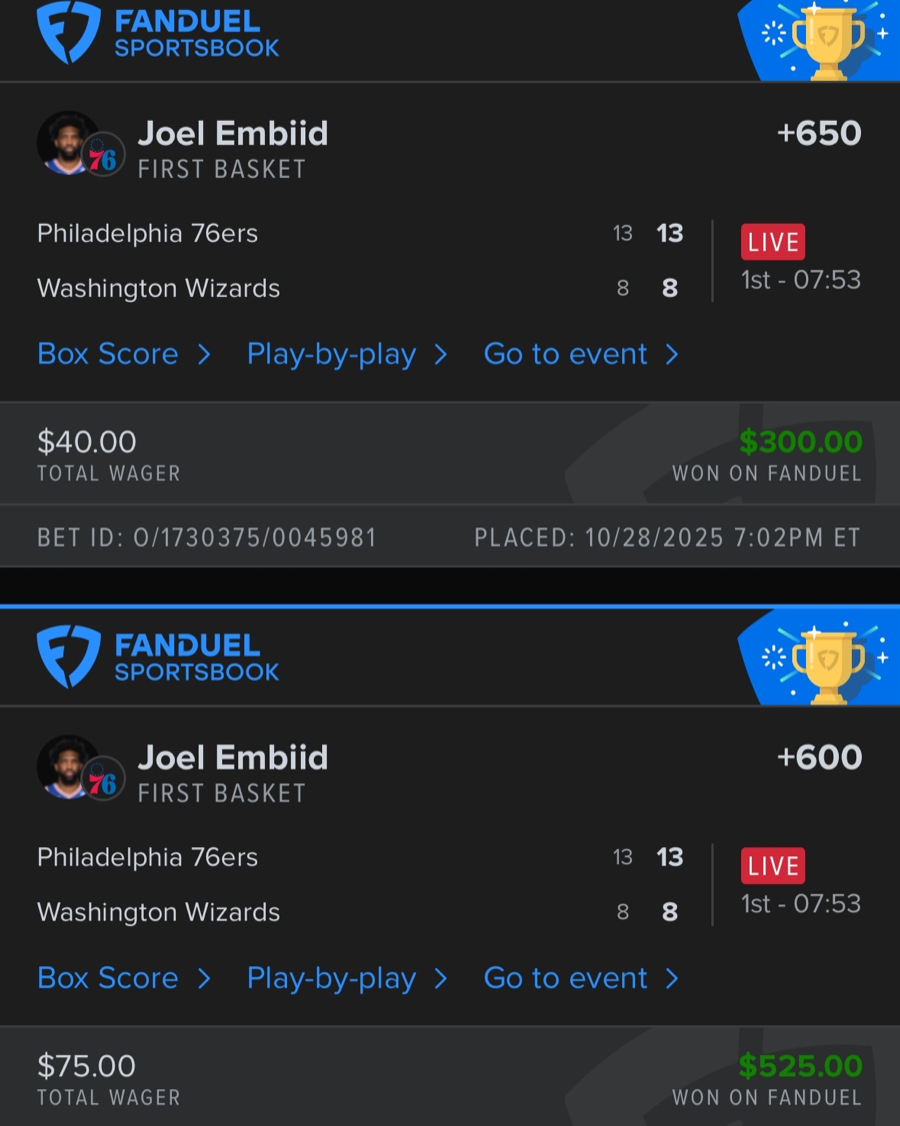 Hall of Fame betting receipt