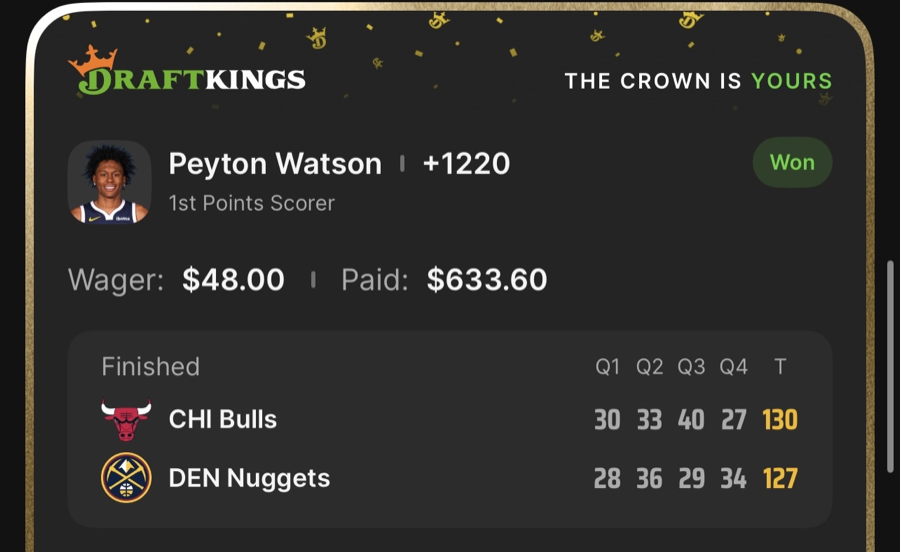 Hall of Fame betting receipt