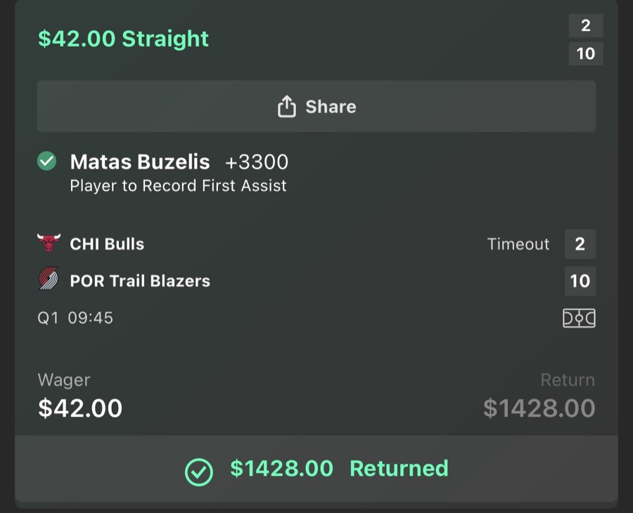 Hall of Fame betting receipt