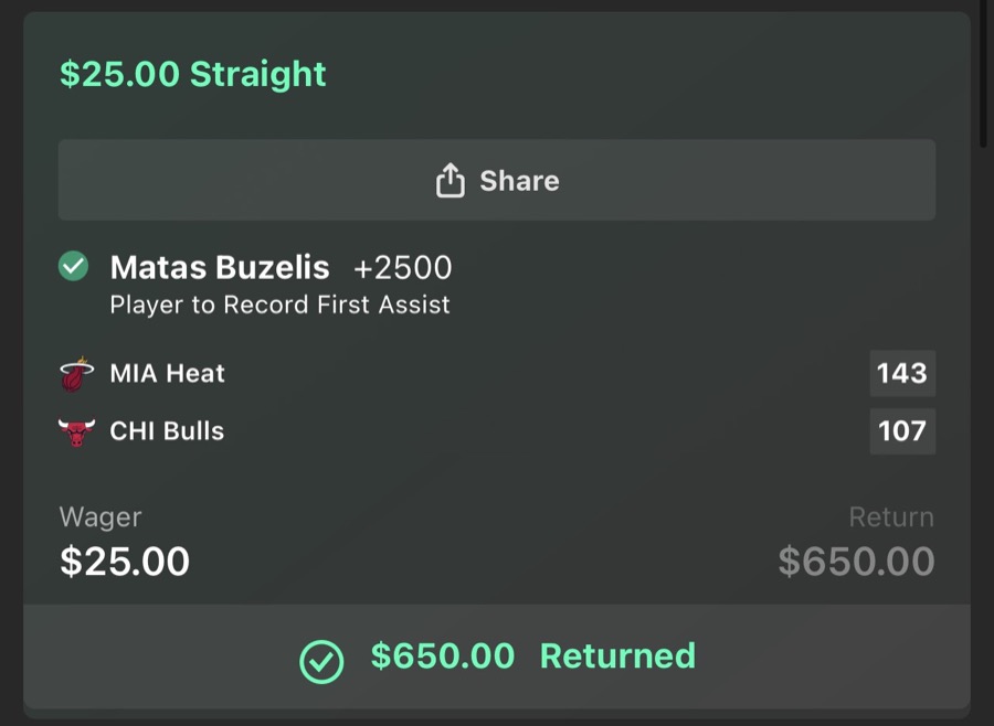 Hall of Fame betting receipt