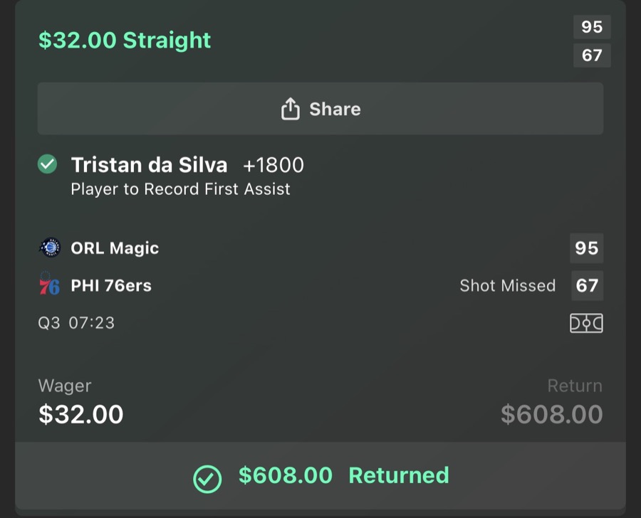 Hall of Fame betting receipt