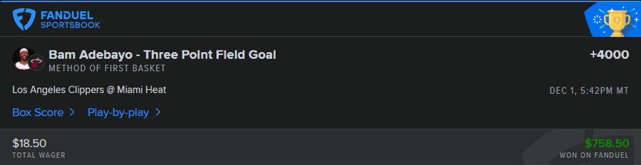 Hall of Fame betting receipt