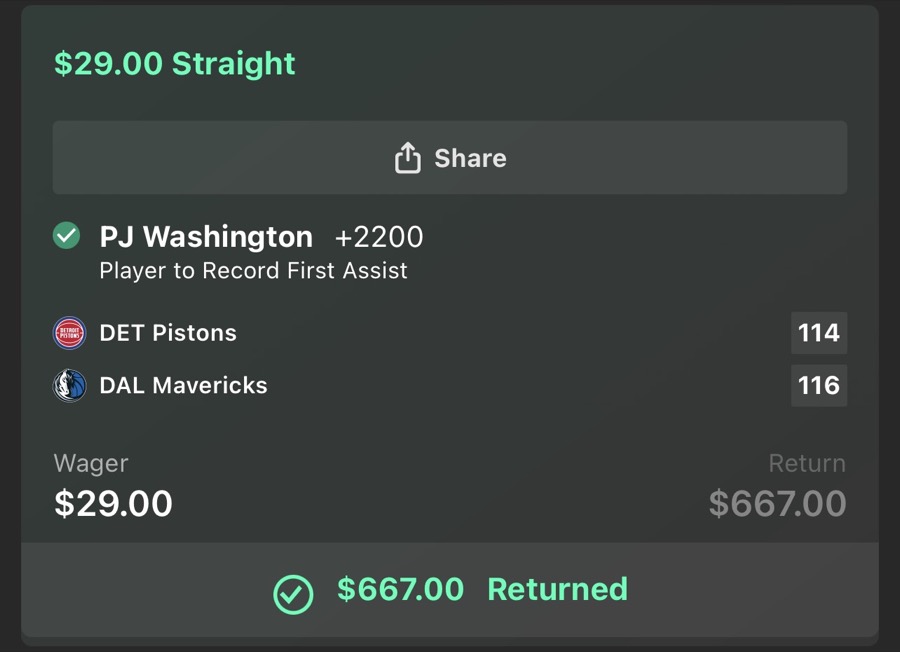 Hall of Fame betting receipt