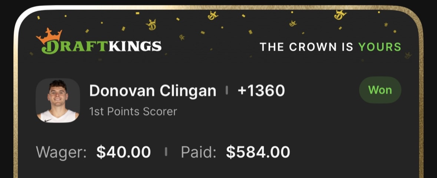 Hall of Fame betting receipt