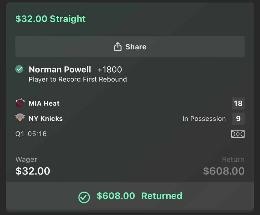 Hall of Fame betting receipt