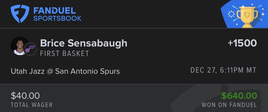 Hall of Fame betting receipt