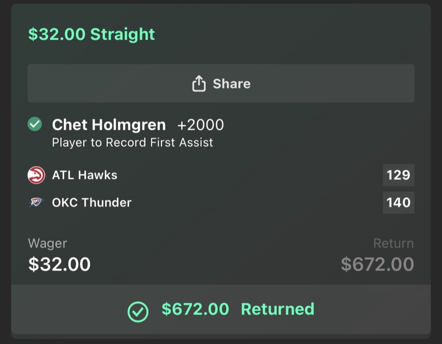 Hall of Fame betting receipt