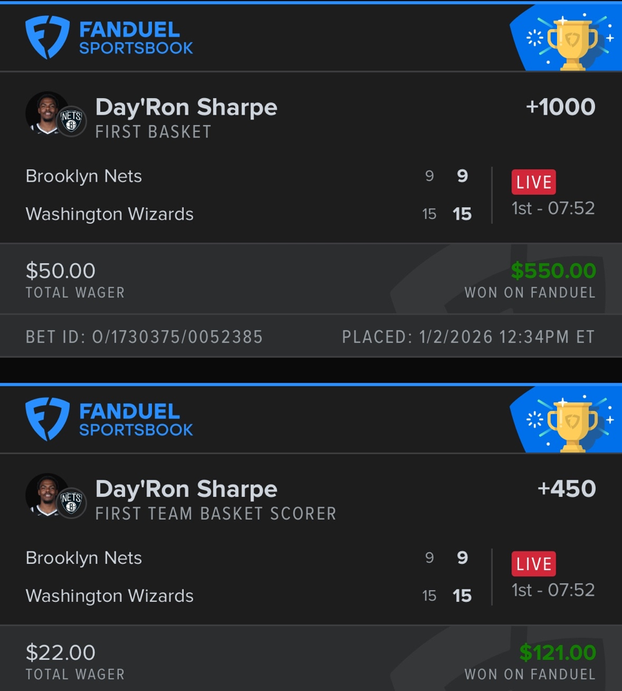 Hall of Fame betting receipt