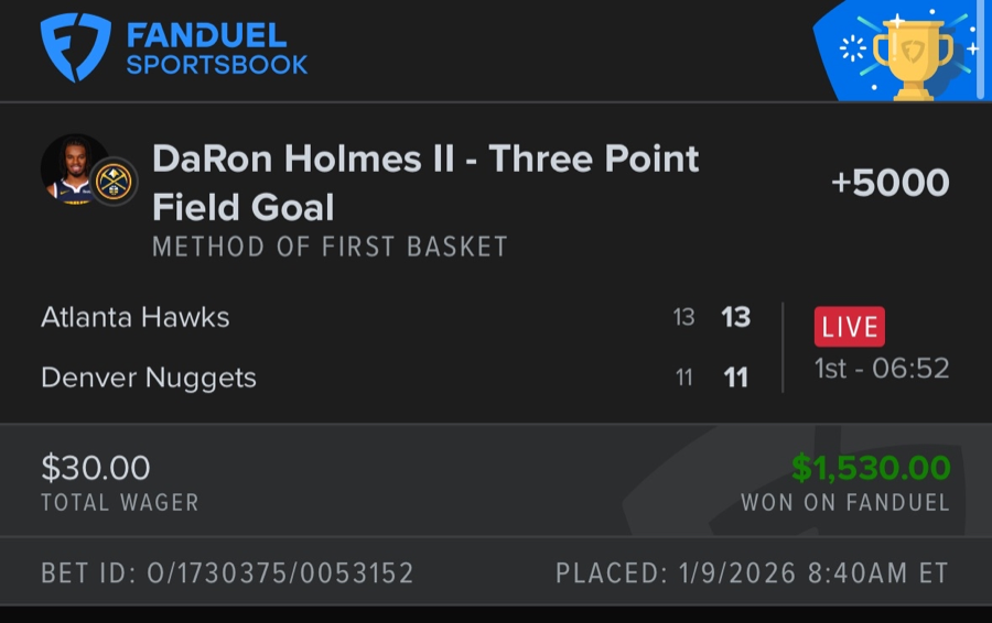 Hall of Fame betting receipt