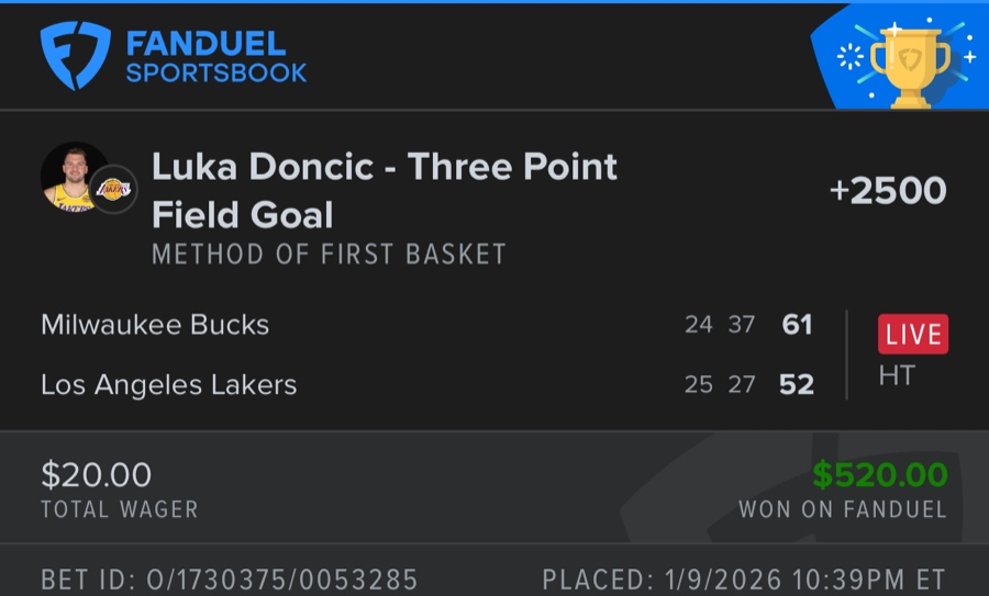 Hall of Fame betting receipt