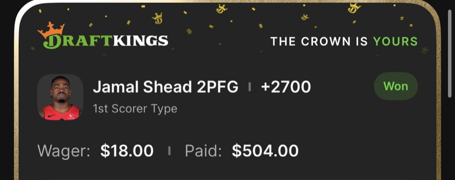 Hall of Fame betting receipt