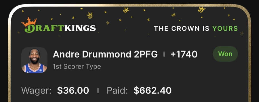 Hall of Fame betting receipt