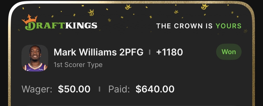 Hall of Fame betting receipt