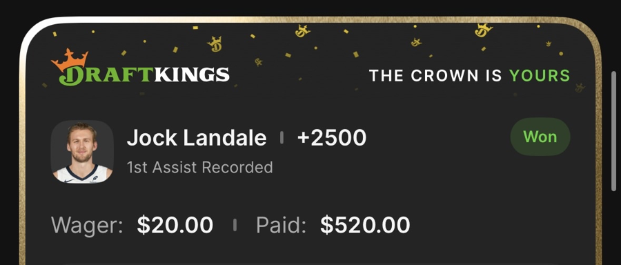 Hall of Fame betting receipt