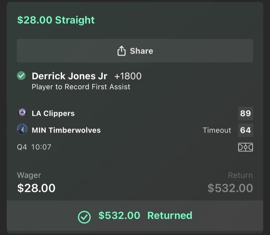 Hall of Fame betting receipt