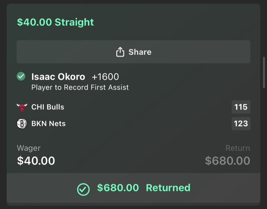 Hall of Fame betting receipt