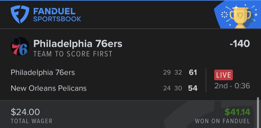 Hall of Fame betting receipt