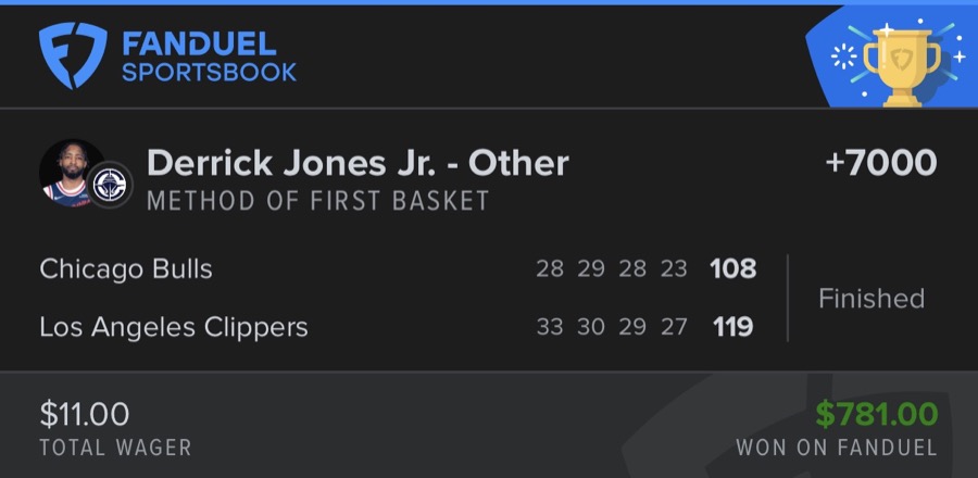 Hall of Fame betting receipt