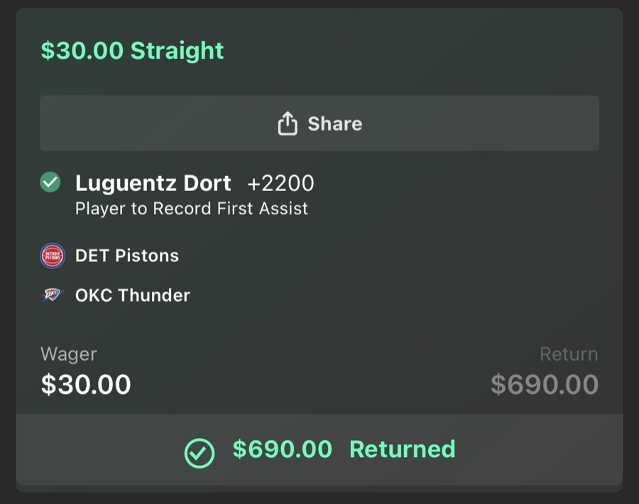 Hall of Fame betting receipt