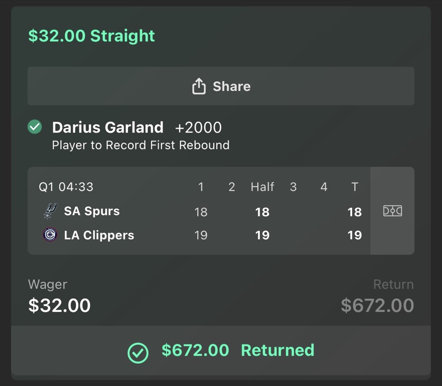 Hall of Fame betting receipt